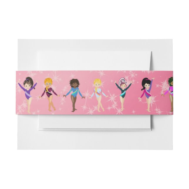 Bandeau De Faire-part Cette Gymnaste me ressemble avec des amis (Devant Example)