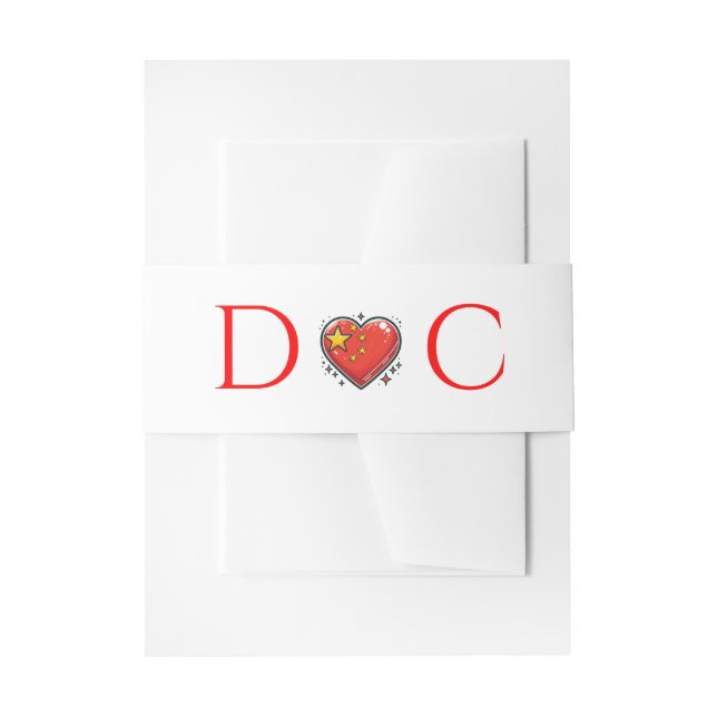 Bandeau De Faire-part Chine Mariage de couple (Devant example)