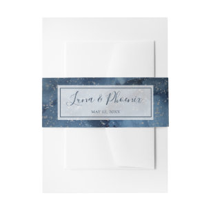 Bandeau De Faire-part Ciel de nuit céleste avec Mariage de cadre