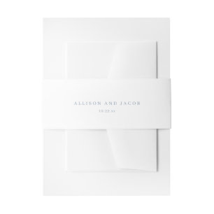 Bandeau De Faire-part Classique simple Dusty Blue Faire-part de mariage