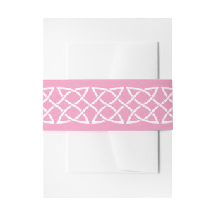 Bandeau De Faire-part Coeurs de tressage celtique dans la bande Invitati