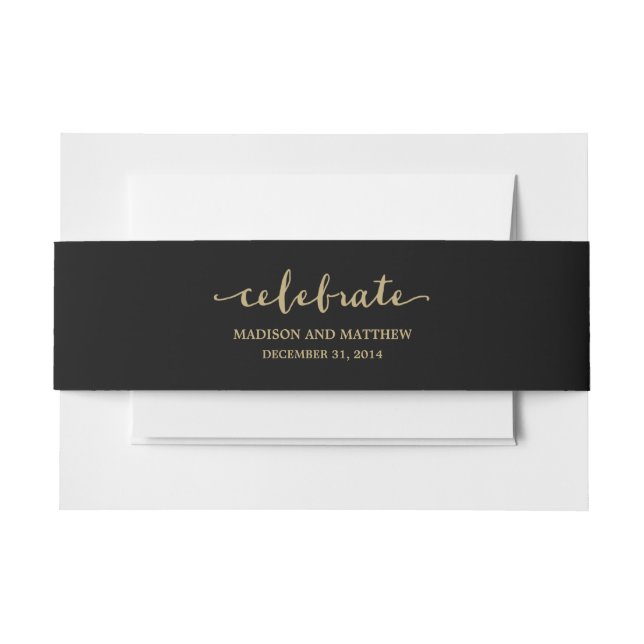 Bandeau De Faire-part Collection Confetti | Bandes de ventre (Devant Example)