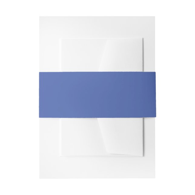 Bandeau De Faire-part Cornflower Blue Invitation Belly Band (Devant example)