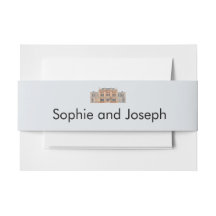 Courthouse Estate Wedding Invitation Belly Band