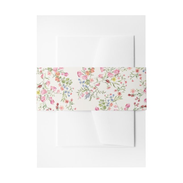 Bandeau De Faire-part dainty romantique arche fleurie été mariage (Devant example)
