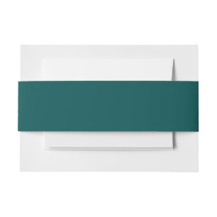 Bandeau De Faire-part Dark Teal Solid Color