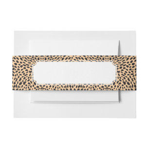 Bandeau De Faire-part Décor de guépard de peau