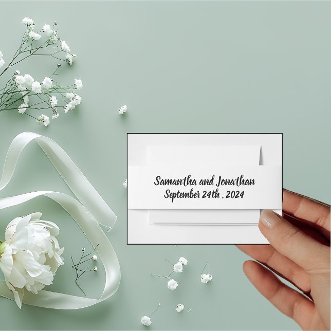 Bandeau De Faire-part Délicat Feuille du printemps (Créateur téléchargé)