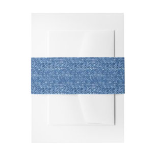 Bandeau De Faire-part Denim