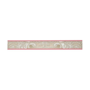 Bandeau De Faire-part Dentelle de monogramme Vintage Baroque Etching Swi