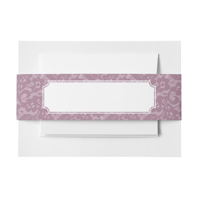 Bandeau De Faire-part Dentelle violette (Devant Example)
