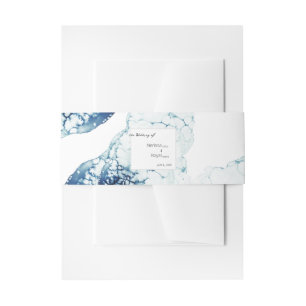 Bandeau De Faire-part Destination nautique bleue le Mariage de