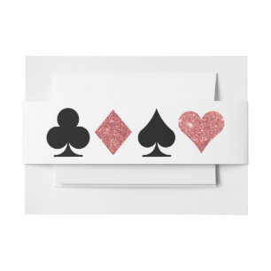 Bandeau De Faire-part Destiny Vegas Invitation Rose Gold Parties scintil