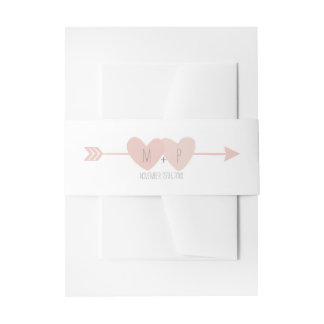 Bandeau De Faire-part Deux cœurs