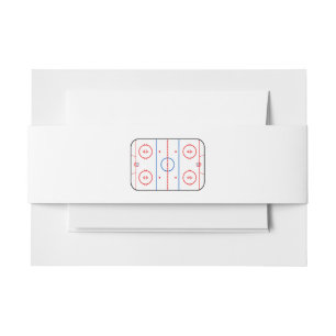 Bandeau De Faire-part Diagramme de la patinoire Hockey Jeu Compagnon