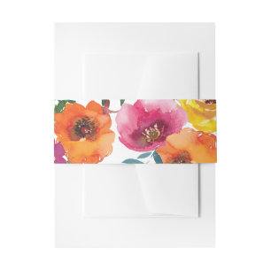 Bandeau De Faire-part Dîner de répétition florale colorée Fiesta