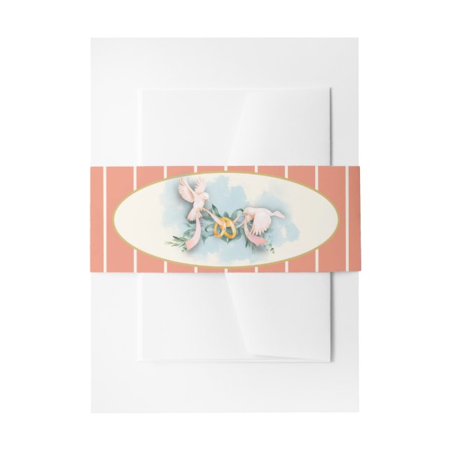 Bandeau De Faire-part Doses romantiques Coral Mariage (Devant example)