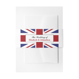 Bandeau De Faire-part Drapeau Union Jack Mariage britannique