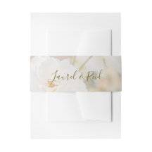 Dreamfaded White Rose photo avec des noms Mariage