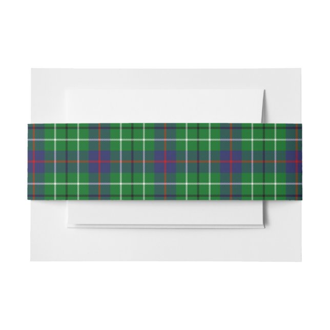Bandeau De Faire-part Duncan Scottish Tartan Belly Band (Devant Example)