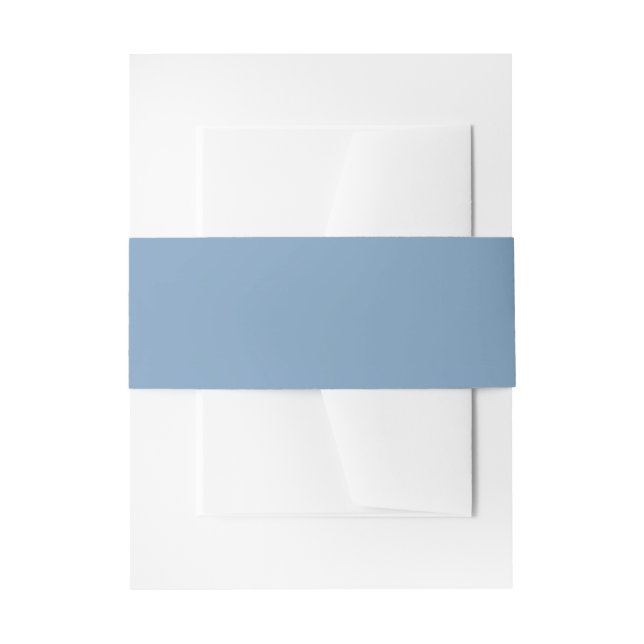 Bandeau De Faire-part Dusk Blue Solid (Devant example)