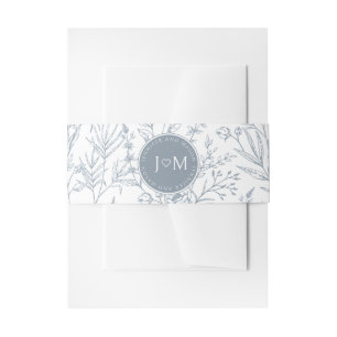 Bandeau De Faire-part Dusty blue faire-part de mariage