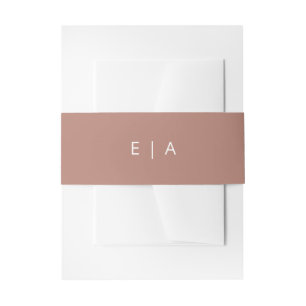 Bandeau De Faire-part Dusty Pink invitation ventre band