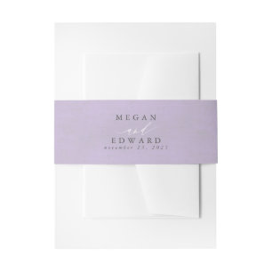 Bandeau De Faire-part Dusty Purple Faire-part de mariage Belly Band