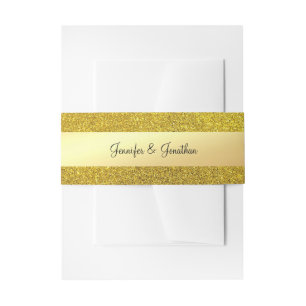 Bandeau De Faire-part Écriture calligraphique moderne élégante à paillet