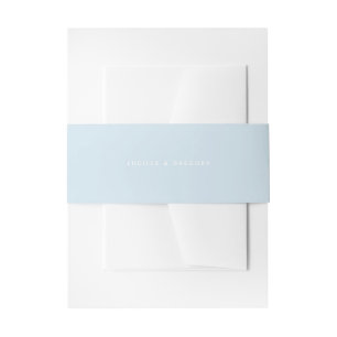 Bandeau De Faire-part Éditorial Modern Sky Blue Tout En Majuscules Maria