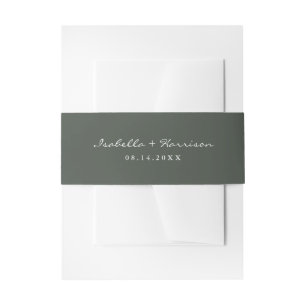 Bandeau De Faire-part ELEANOR Forest Green Faire-part de mariage Belly B