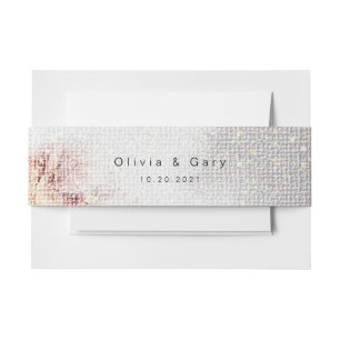 Bandeau De Faire-part Elégant aquarelle Peint Floral Mariage