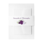 Elégant Aquarelle Plum Floral Purple Mariage