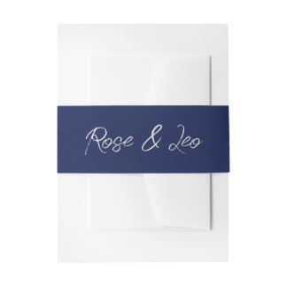 Bandeau De Faire-part Elegant Boho Wedding Invitation Belly Band |