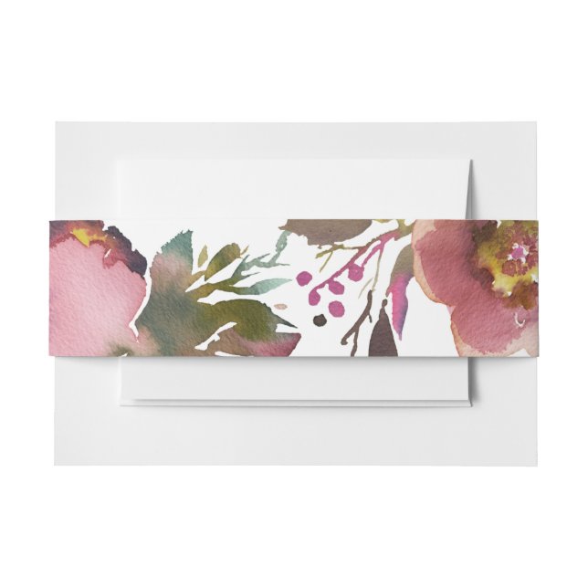 Bandeau De Faire-part Élégant Chic Romantique Rose Mariage (Devant Example)