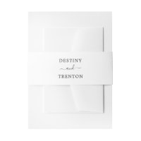 Élégant écriture noir et blanc Mariage simple