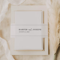 Élégant Faire-part de mariage de script de calligr