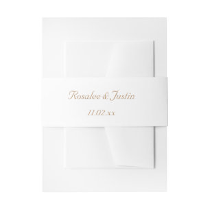 Bandeau De Faire-part Élégant Gold Faire-part de mariage Band