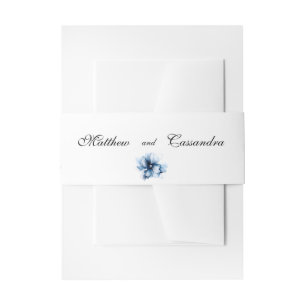 Bandeau De Faire-part Elégant Mariage bleu bleu marine