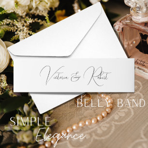 Bandeau De Faire-part Élégant Mariage de calligraphie moderne