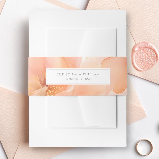 Bandeau De Faire-part Élégant Mariage de fleurs (Créateur téléchargé)