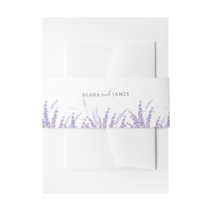 Bandeau De Faire-part Élégant Mariage de lavande florale