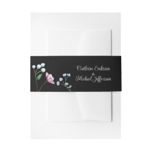 Bandeau De Faire-part Élégant Mariage Floral Soft Botanical Romance