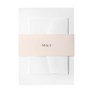 Bandeau De Faire-part Élégant Monochromatique Pastel Rose Personnalisé