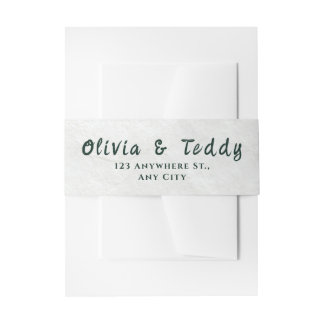 Bandeau De Faire-part Elegant Organic Modern Wedding Invitation