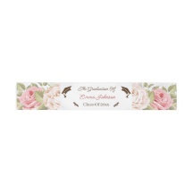 Élégant Rose Flower Graduation personnalisée