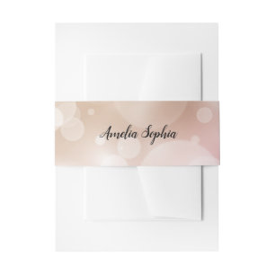 Bandeau De Faire-part Élégant rose pâle
