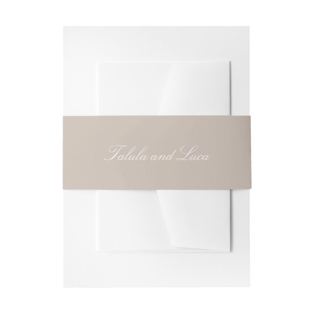 Bandeau De Faire-part Élégant Sandy Neutral Mariage traditionnel (Devant example)