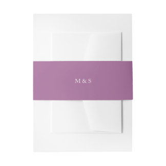 Bandeau De Faire-part Élégant violet pastel monochromatique personnalisé