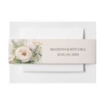 Elégante aquarelle de bouquet de fleurs blanches